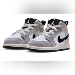 Air JORDAN AJ1 MID SE CRAFT CEMENT BLACK WHITE FD9089-002 - Size 7C